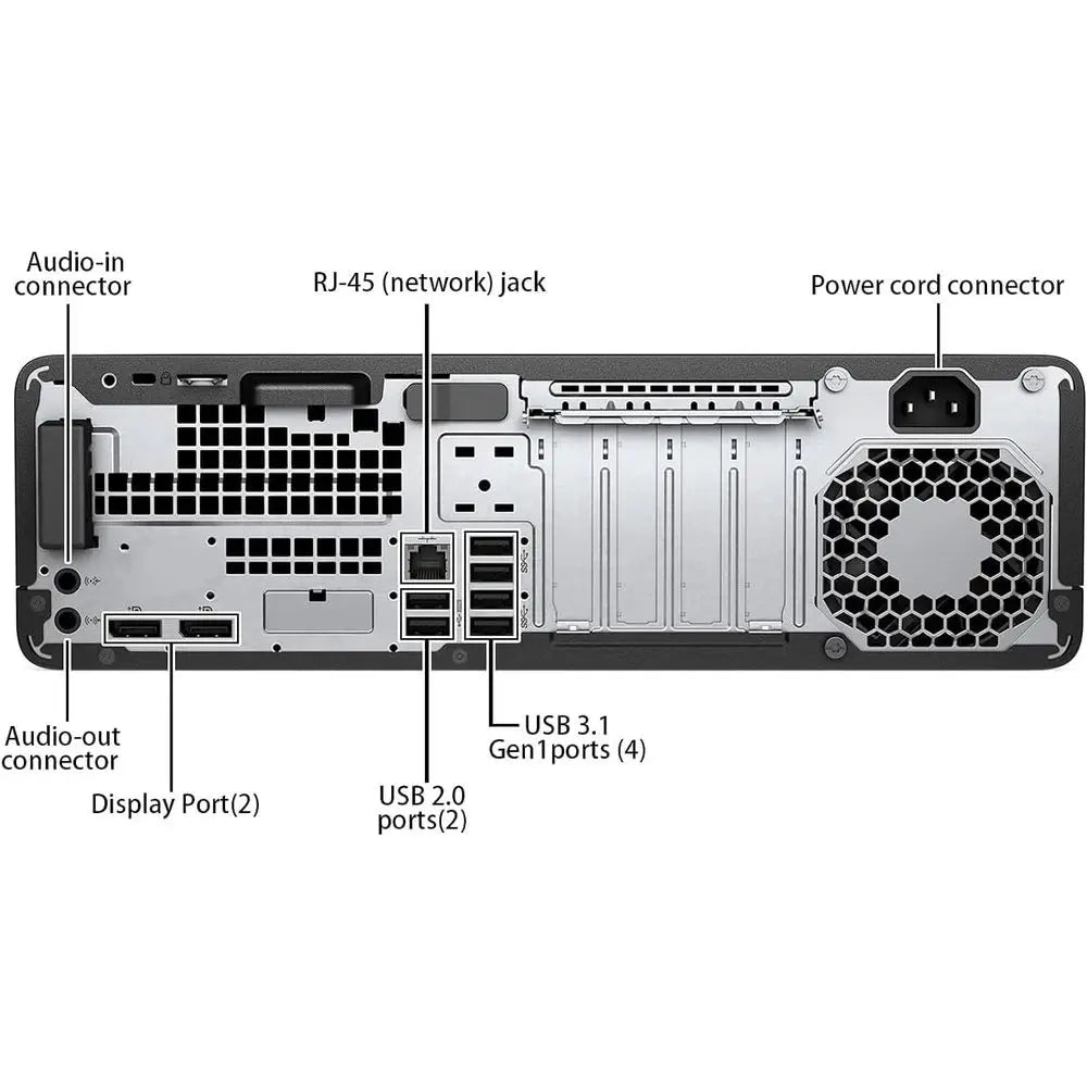 Refurbished Desktop PC with 21.5 HD Monitor, Intel i5-6500 3.2GHz, 8GB RAM, 256GB SSD, Keyboard, Mouse, Windows 11 Pro