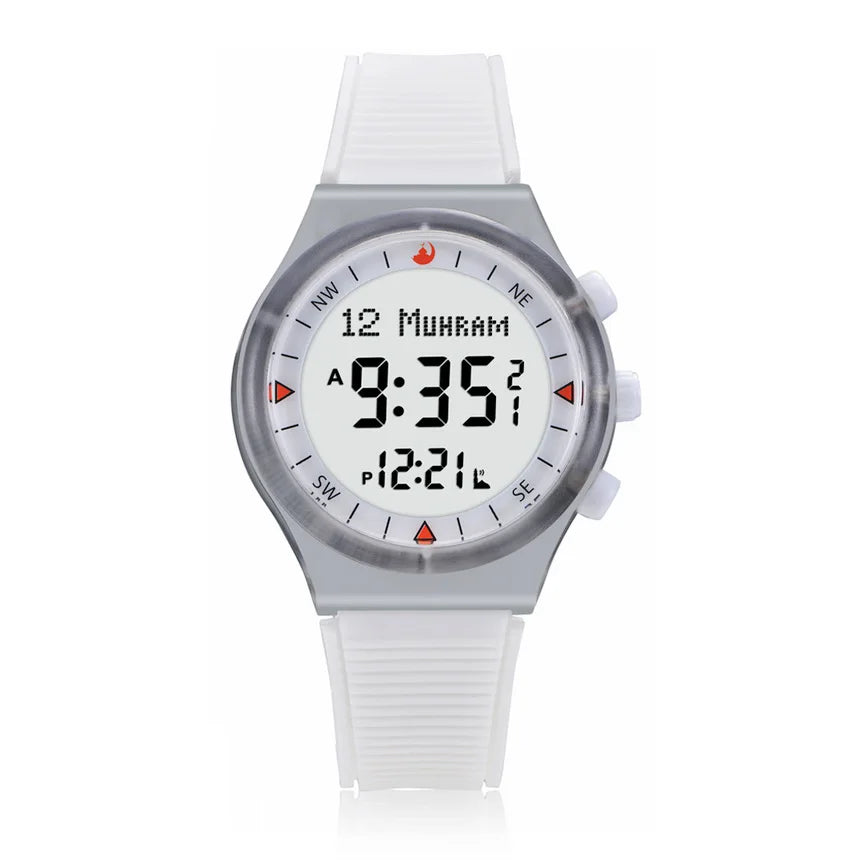 Muslim Adhan Watch for Prayer with Qibla Compass