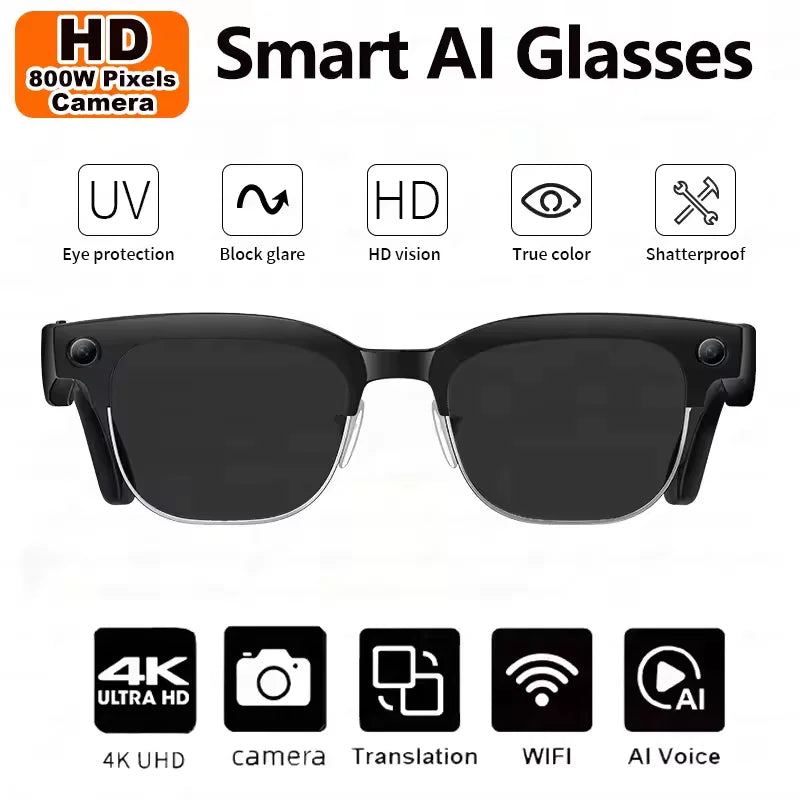2026 New 8K HD AI Smart Glasses