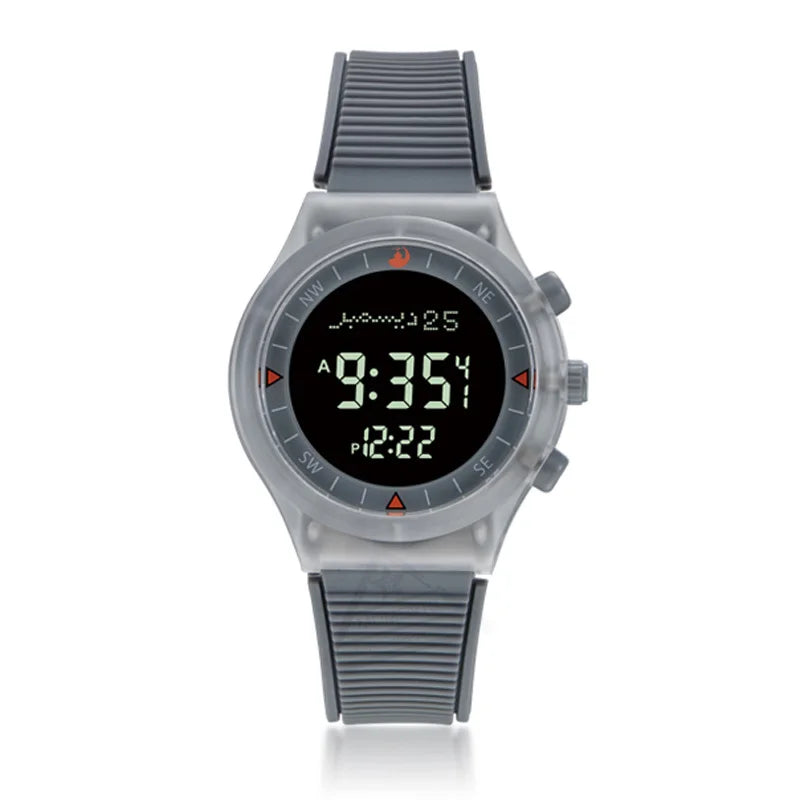 Muslim Adhan Watch for Prayer with Qibla Compass