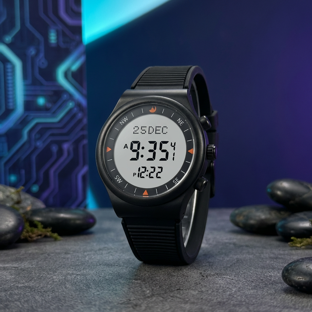 Muslim Adhan Watch for Prayer with Qibla Compass