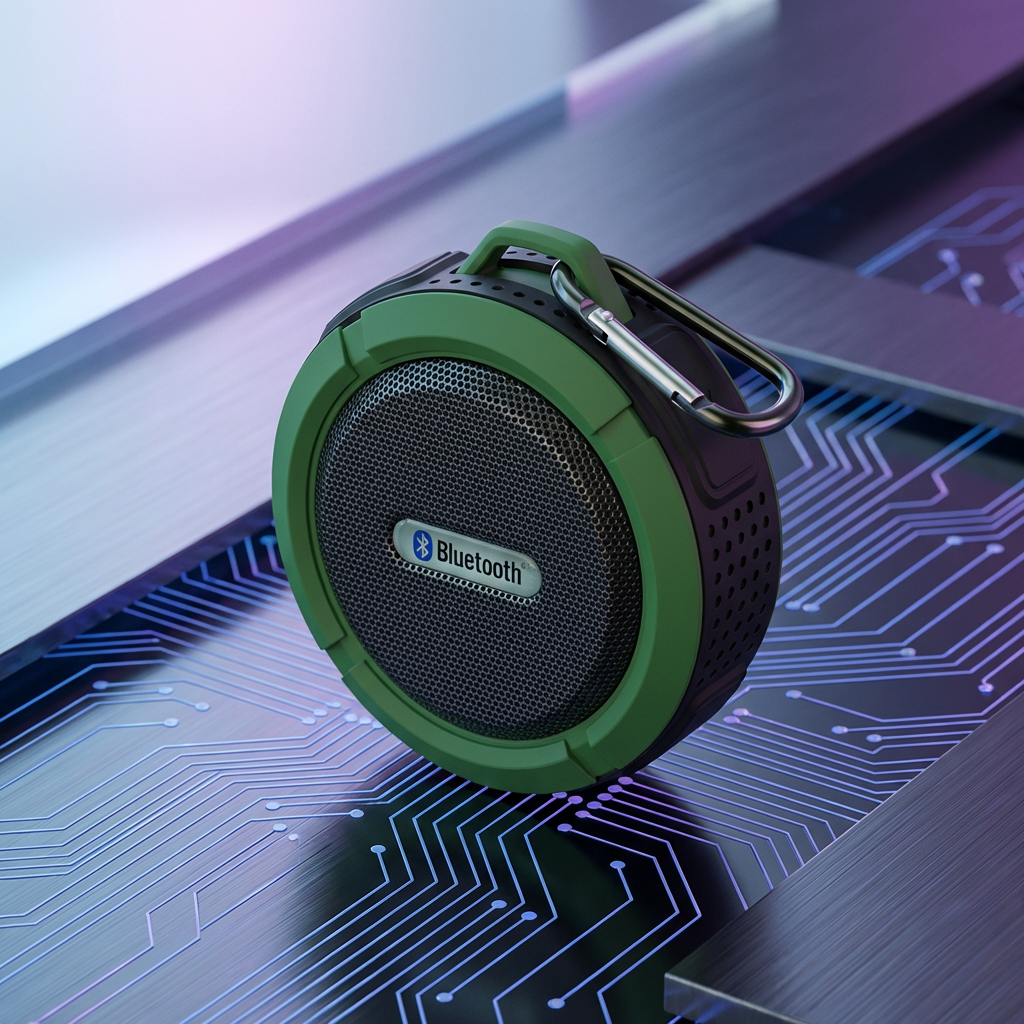 Mini Portable Waterproof Bluetooth Speaker with Suction Cup