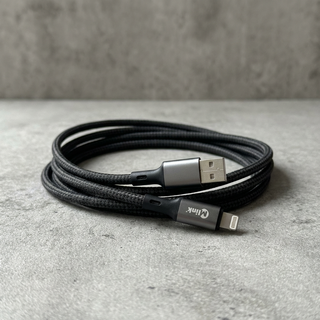 Braided Lightning to USB PD20W 5V/2.4A Fast Charging Cable