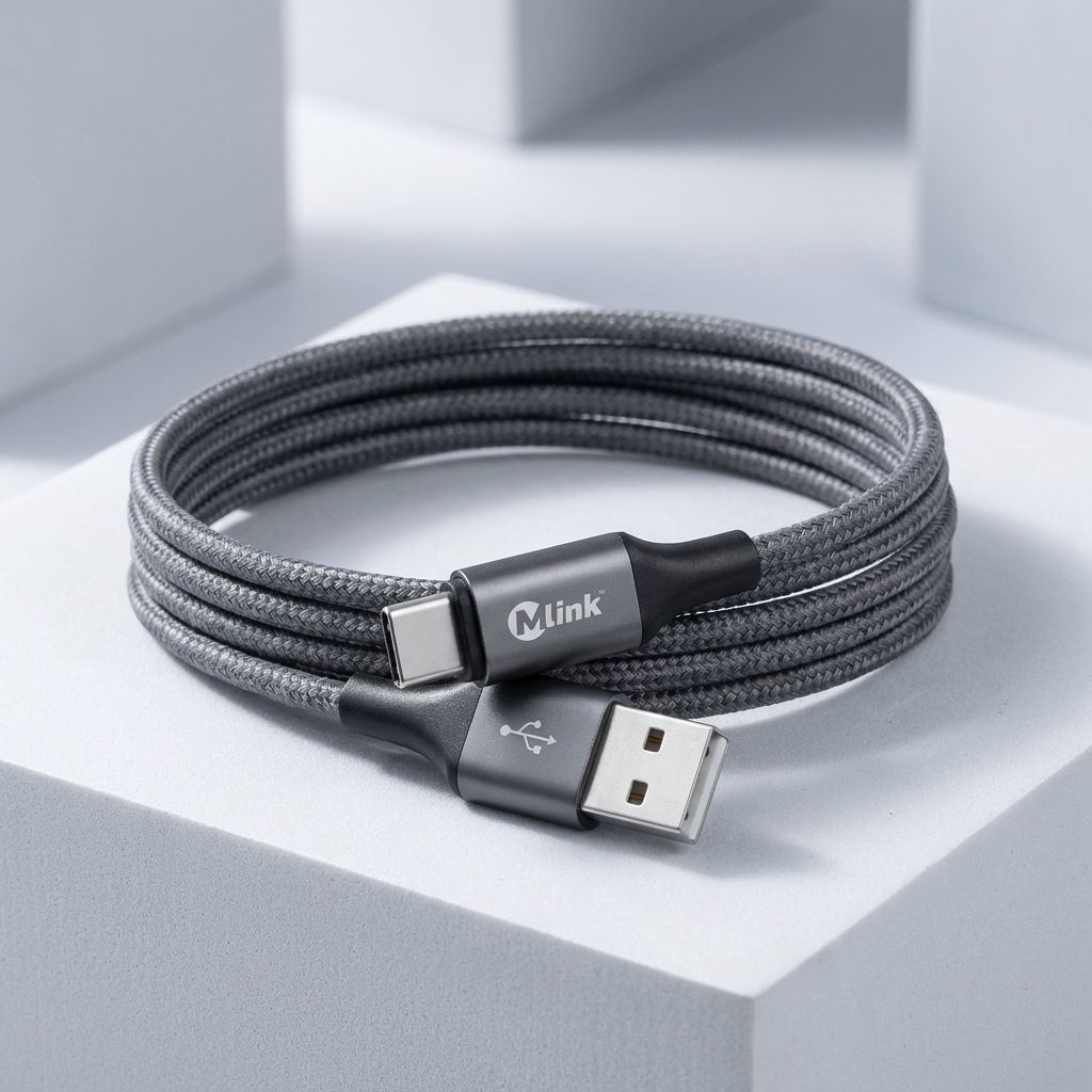 Braided USB to USB-C PD20W 5V/2.4A Fast Charging Cable