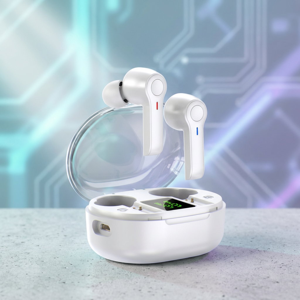 LED Display Wireless Earbuds TWS 5.0 Bluetooth Earphone
