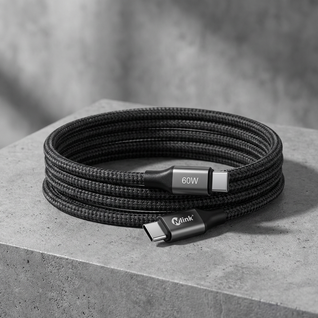 Braided USB-C PD60W 20V/3A Fast Charging Cable