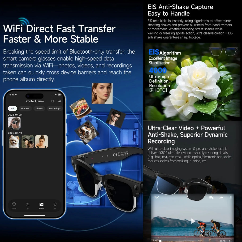 2026 New 8K HD AI Smart Glasses