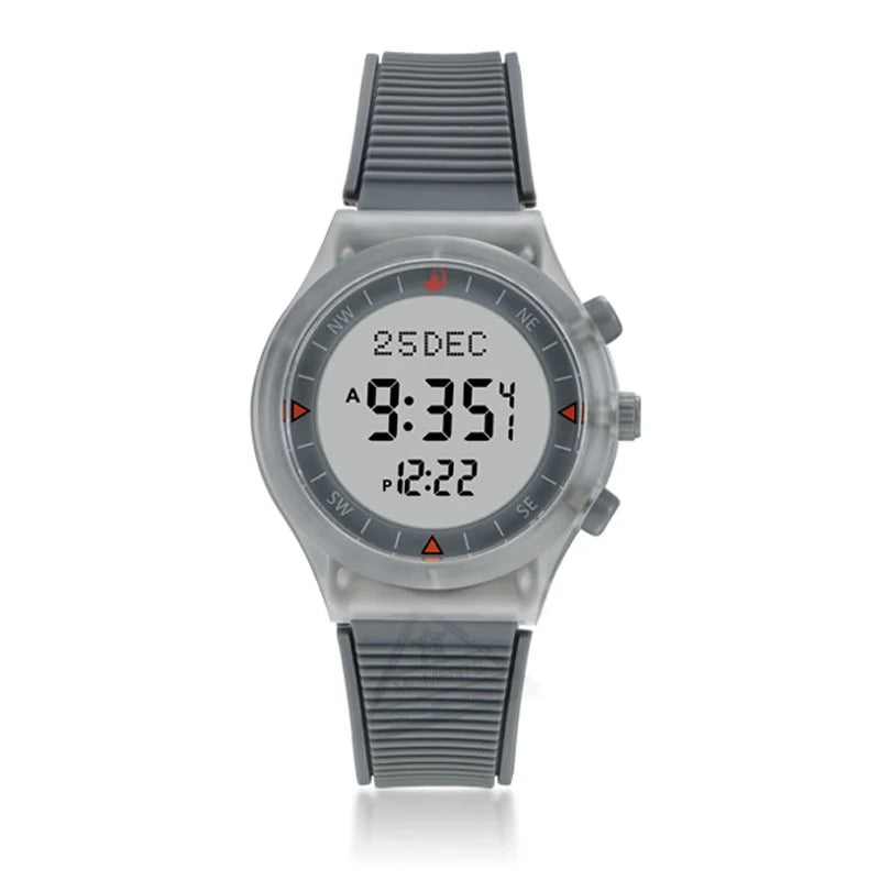 Muslim Adhan Watch for Prayer with Qibla Compass