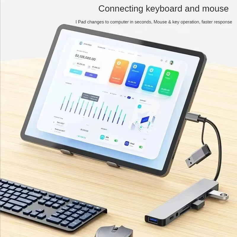 8 in 2 USB-C HUB USB Splitter