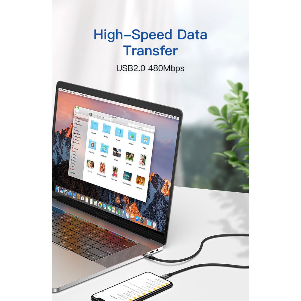 Braided USB-C PD60W 20V/3A Fast Charging Cable