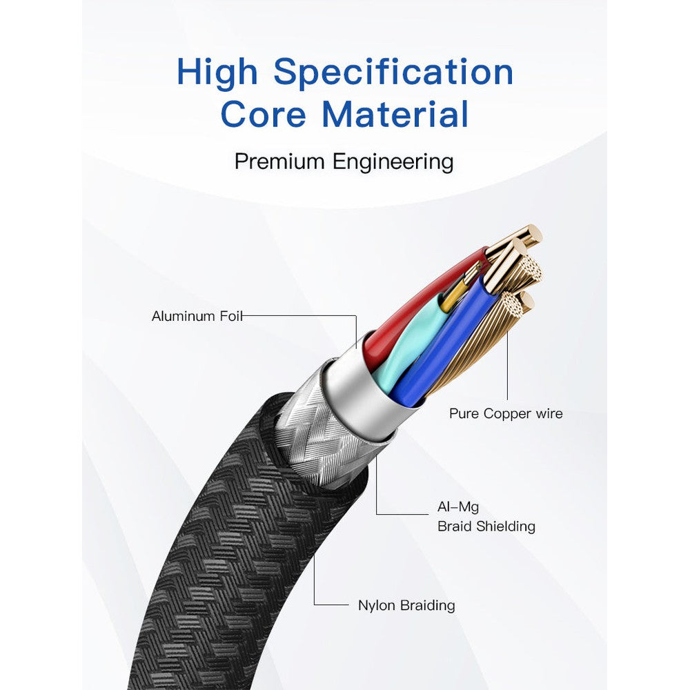 Braided USB-C PD60W 20V/3A Fast Charging Cable