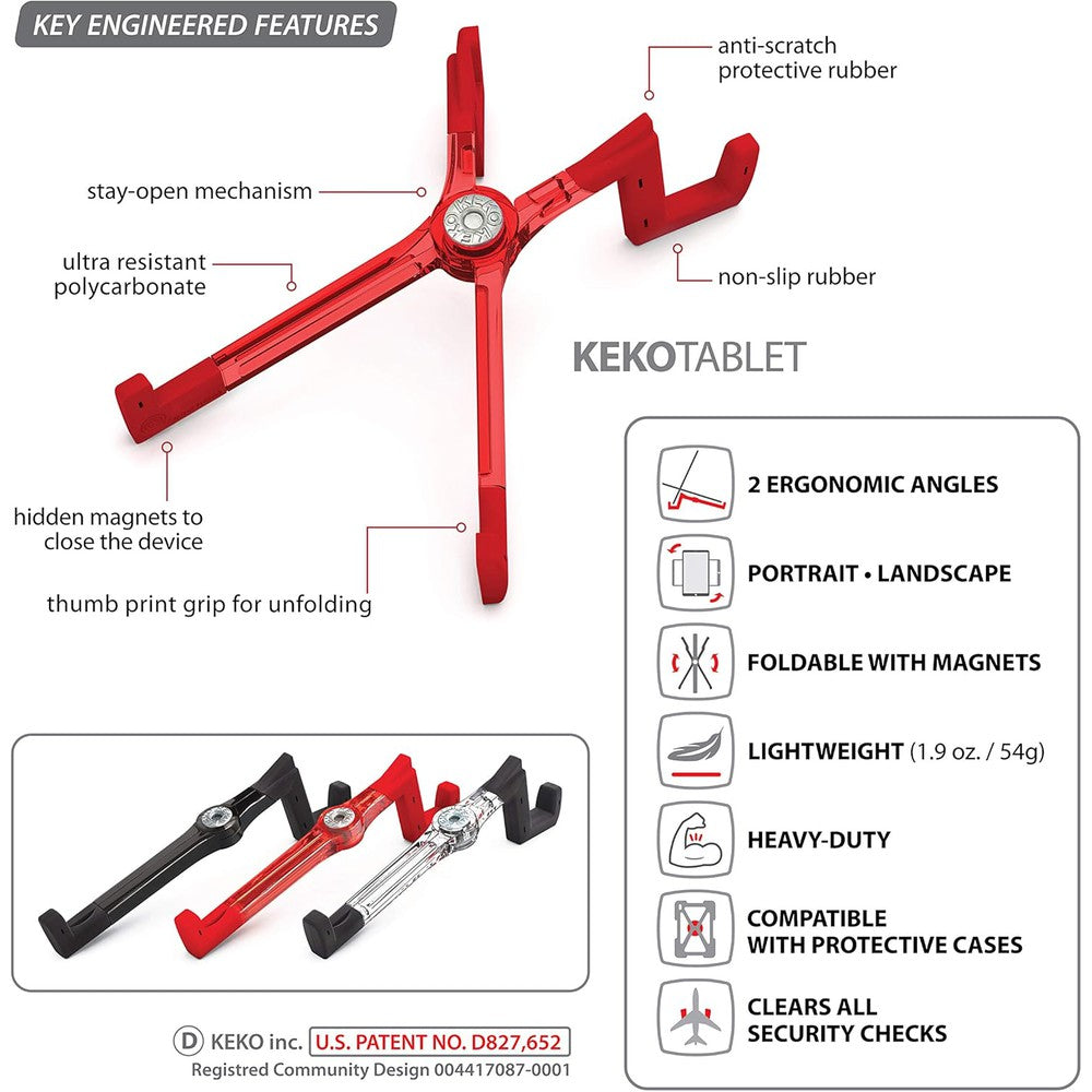 KEKO Universal Tablet Stand - Red