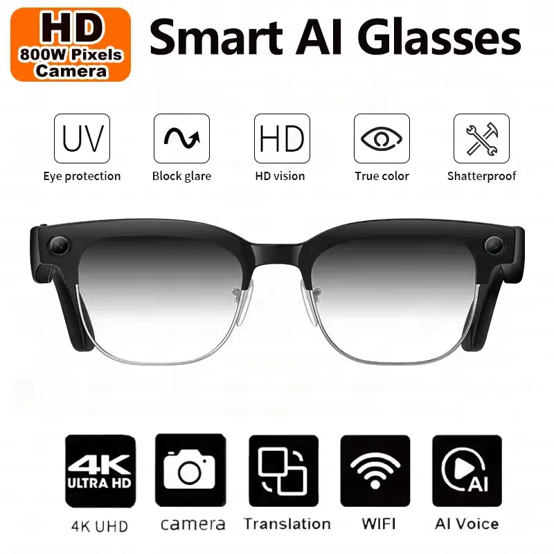 2026 New 8K HD AI Smart Glasses