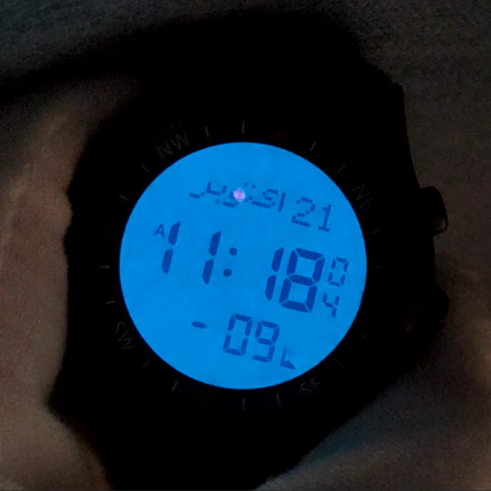Muslim Adhan Watch for Prayer with Qibla Compass