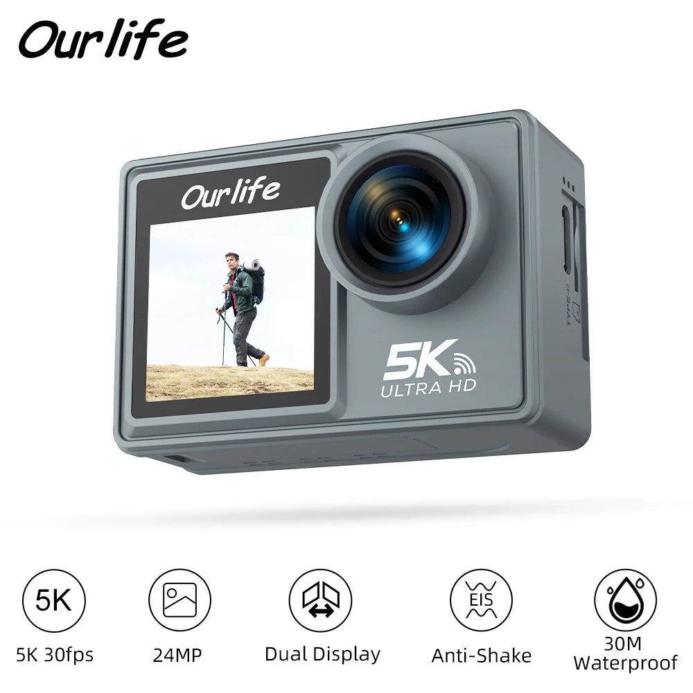 Ourlife MTR40 5K Action Camera