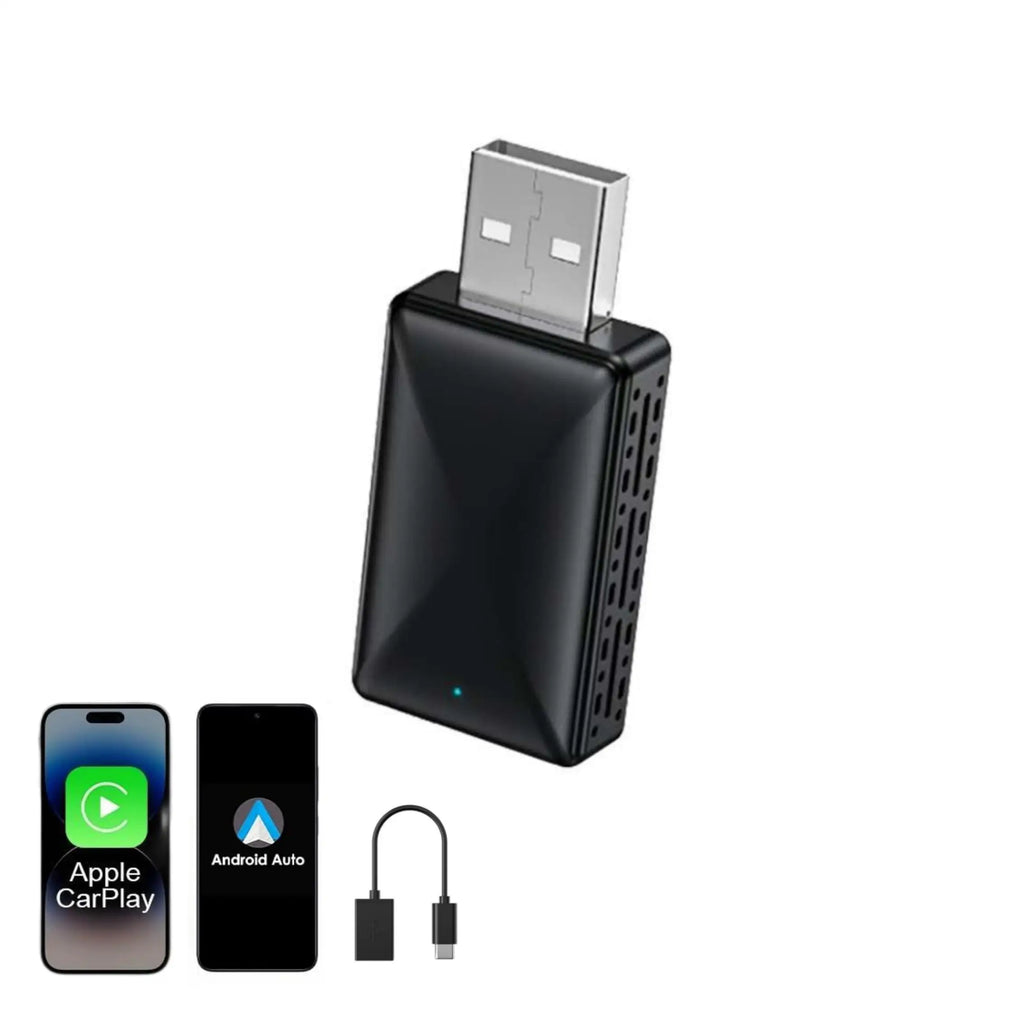 Mini Wireless Carplay Adapter for iPhone, 2025 2 in 1 Stable Universal Wireless carplay Adapter, Convert Wired to Wireless
