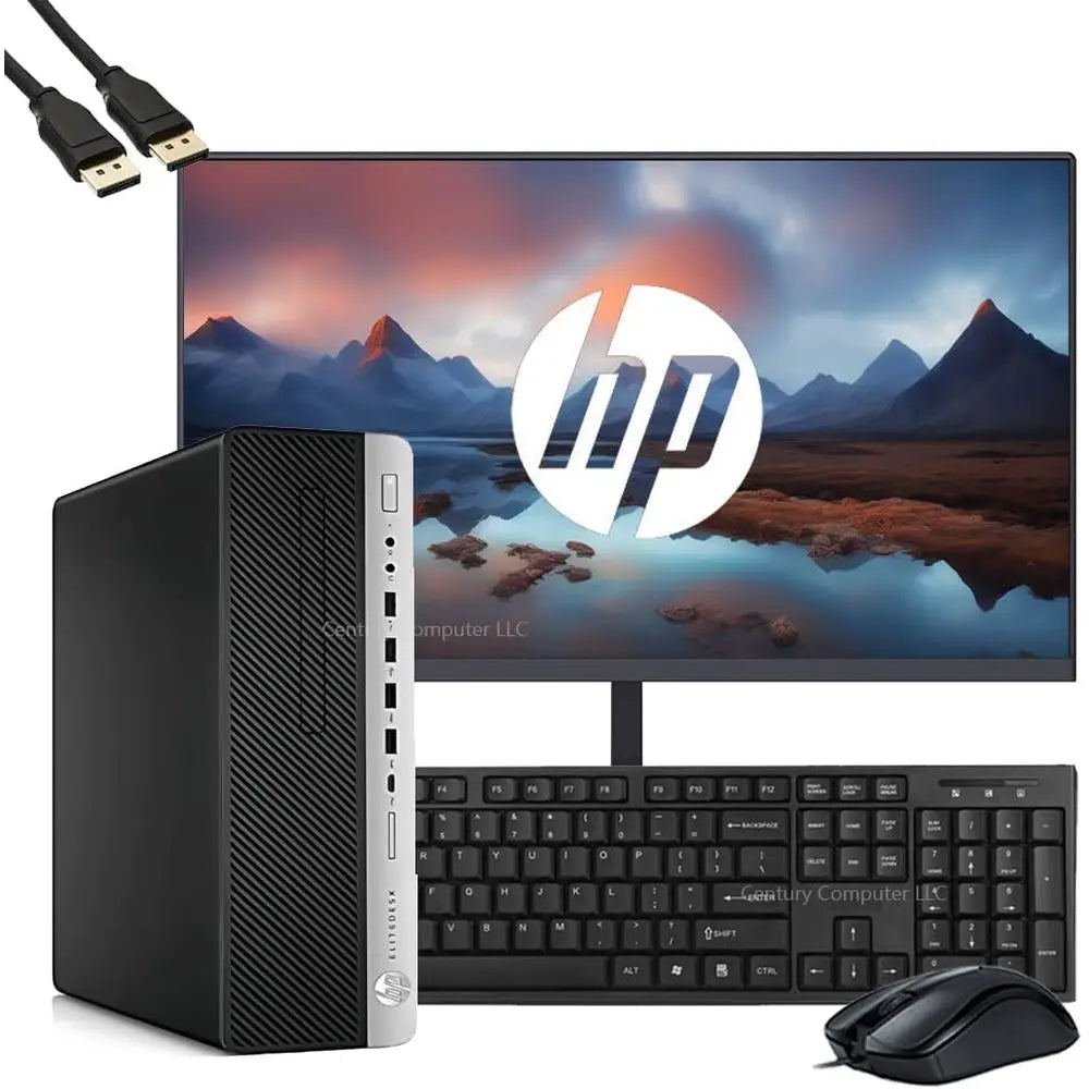 Refurbished Desktop PC with 21.5 HD Monitor, Intel i5-6500 3.2GHz, 8GB RAM, 256GB SSD, Keyboard, Mouse, Windows 11 Pro